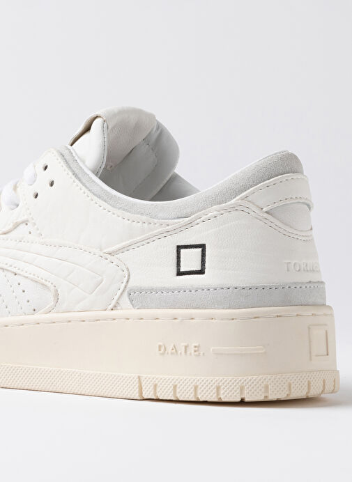 D.a.t.e Beyaz Erkek Deri Sneaker TORNE - Görsel 4