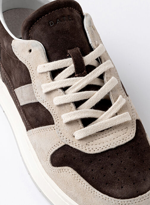 D.a.t.e Bej Erkek Deri Sneaker COURT 2.0 VINTAGE - Görsel 5