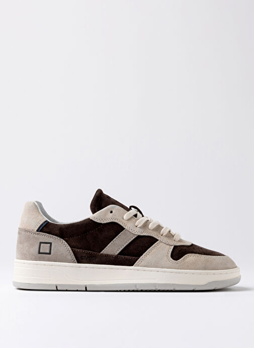 D.a.t.e Bej Erkek Deri Sneaker COURT 2.0 VINTAGE - Görsel 2