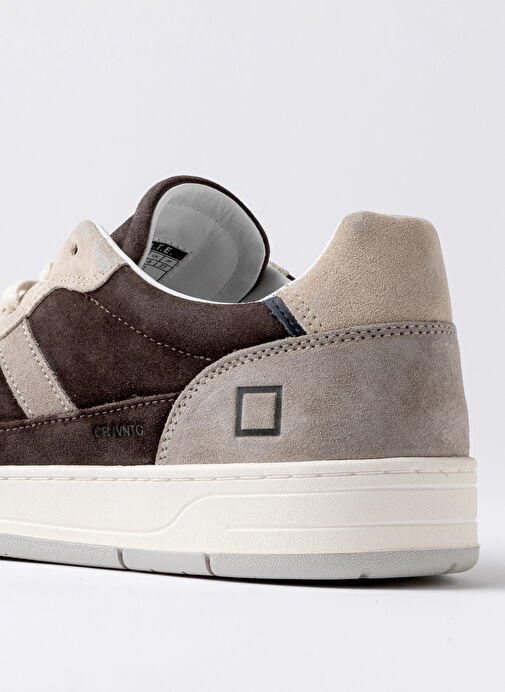 D.a.t.e Bej Erkek Deri Sneaker COURT 2.0 VINTAGE - Görsel 6