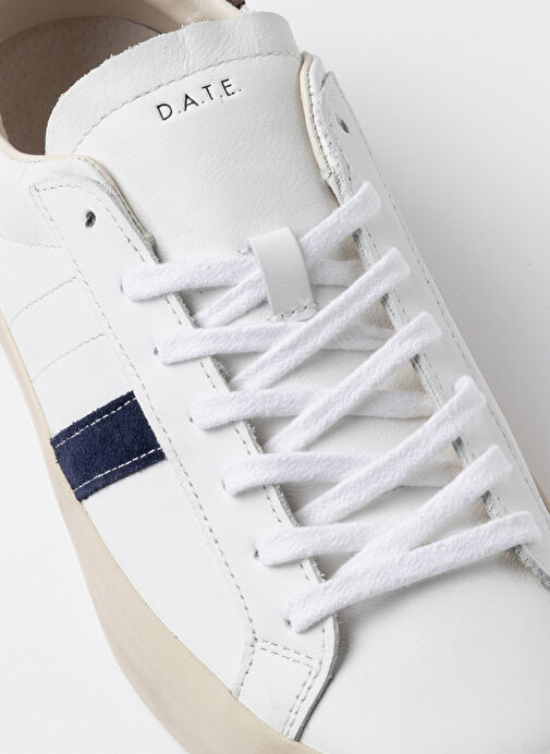 D.a.t.e Beyaz Erkek Deri Sneaker HILL LOW - Görsel 4