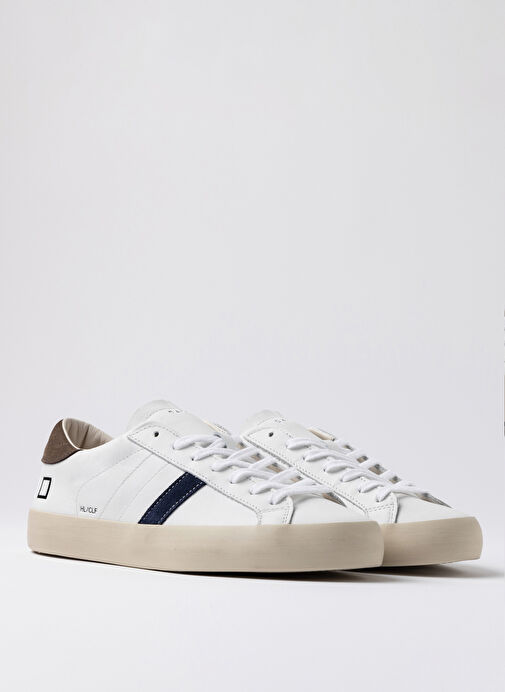 D.a.t.e Beyaz Erkek Deri Sneaker HILL LOW - Görsel 3