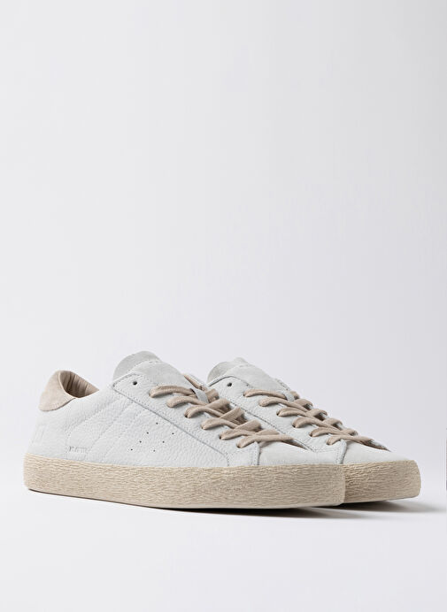 D.a.t.e Beyaz Erkek Deri Sneaker HILL LOW - Görsel 3
