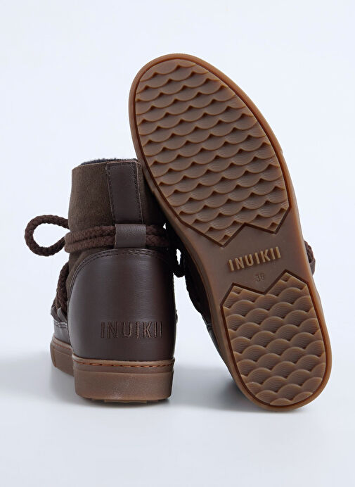 İnuikii Kahverengi Kadın Deri Kar Botu CLASSIC - Görsel 5