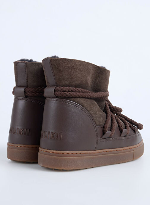 İnuikii Kahverengi Kadın Deri Kar Botu CLASSIC - Görsel 4