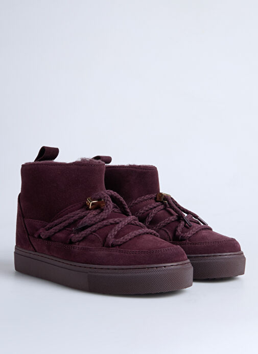 İnuikii Bordo Kadın Deri Kar Botu CLASSIC LOW - Görsel 3
