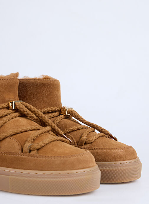 İnuikii Kahverengi Kadın Deri Kar Botu CLASSIC LOW - Görsel 6