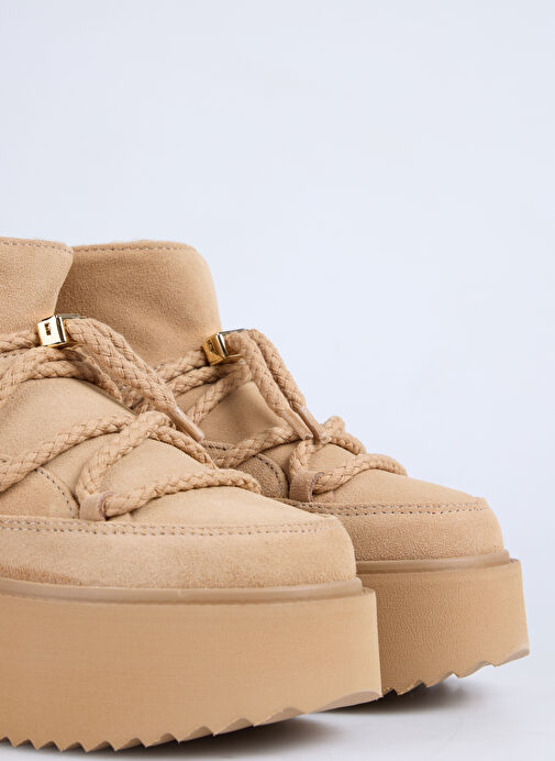 İnuikii Bej Kadın Deri Kar Botu CLASSIC LOW PLATFORM - Görsel 6