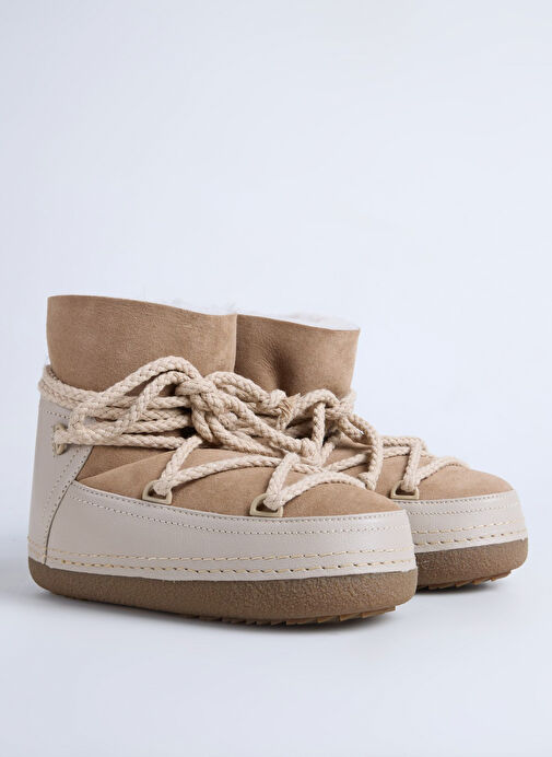 İnuikii Bej Kadın Deri Kar Botu CLASSIC2 - Görsel 3