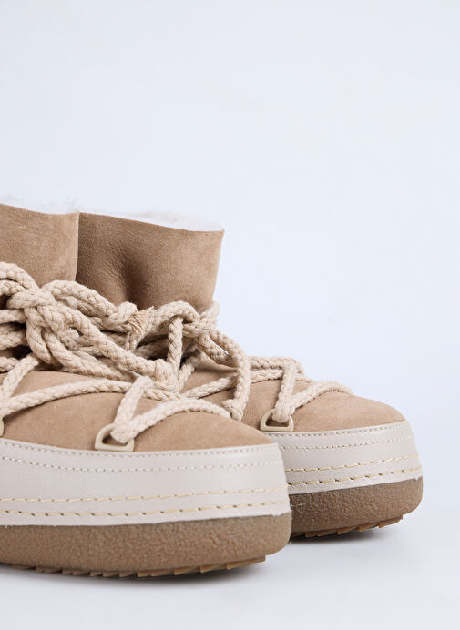 İnuikii Bej Kadın Deri Kar Botu CLASSIC2 - Görsel 6