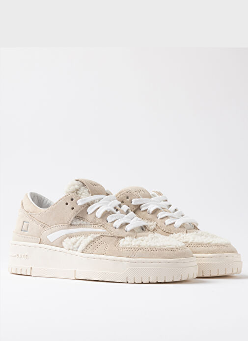 D.a.t.e Beyaz Kadın Sneaker TORNEO TEDDY - Görsel 3