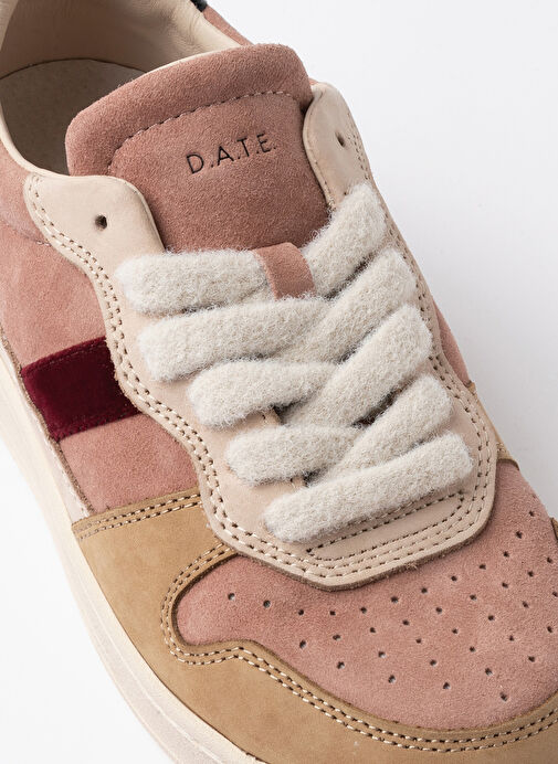 D.a.t.e Gül Kurusu - Çok renkli Kadın Deri Sneaker COURT - Görsel 5