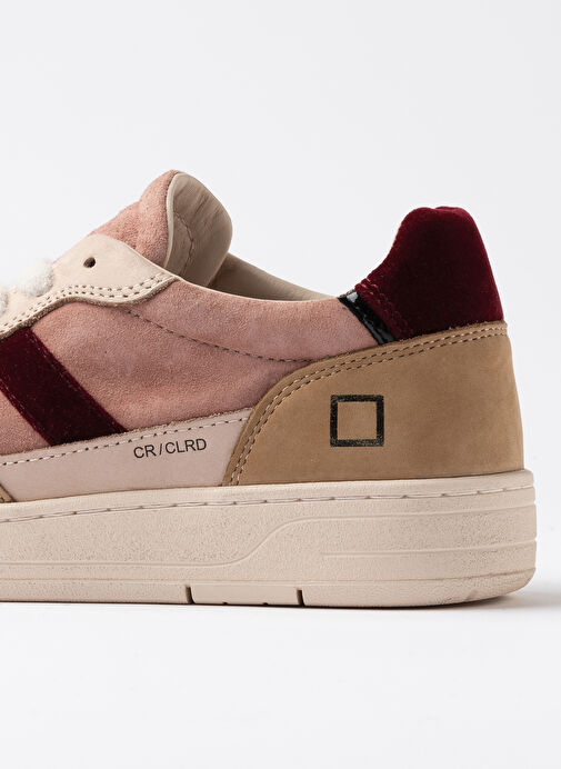 D.a.t.e Gül Kurusu - Çok renkli Kadın Deri Sneaker COURT - Görsel 6