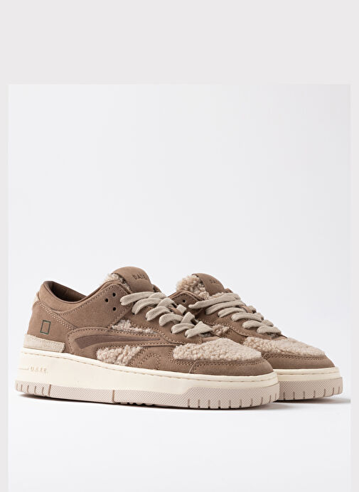D.a.t.e Bej Kadın Sneaker TORNEO TEDDY - Görsel 3