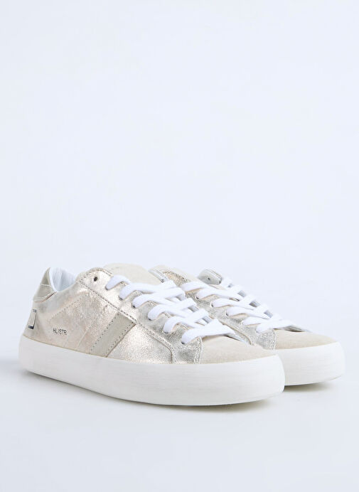 D.a.t.e Gri Kadın Deri Sneaker HILL LOW - Görsel 3