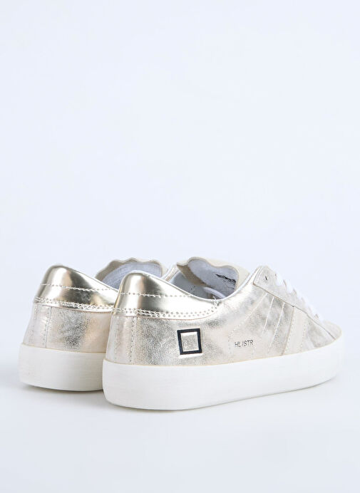 D.a.t.e Gri Kadın Deri Sneaker HILL LOW - Görsel 4