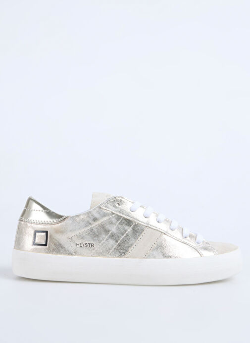 D.a.t.e Gri Kadın Deri Sneaker HILL LOW - Görsel 2
