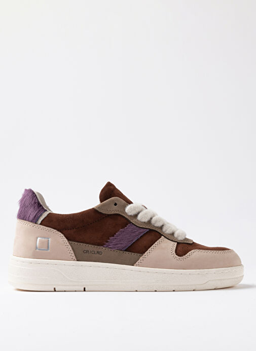 D.a.t.e Kahverengi Kadın Deri Sneaker COURT - Görsel 2