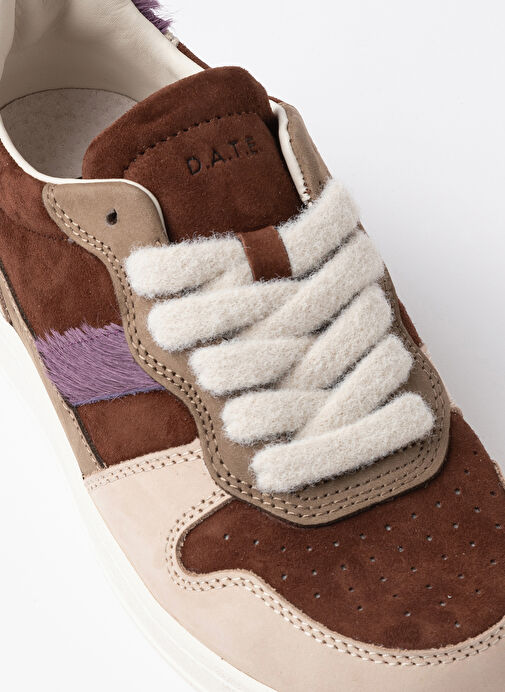 D.a.t.e Kahverengi Kadın Deri Sneaker COURT - Görsel 5