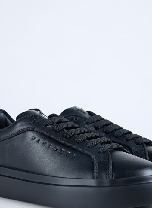 Paciotti Siyah Erkek Deri Günlük Ayakkabı LU68400VT999 - Görsel 5