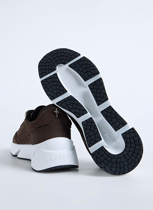 Paciotti Kahverengi Erkek Deri Sneaker LU68600NB008 - Görsel 5