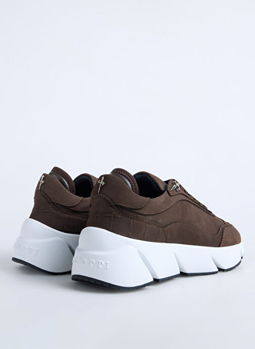 Paciotti Kahverengi Erkek Deri Sneaker LU68600NB008 - Görsel 4