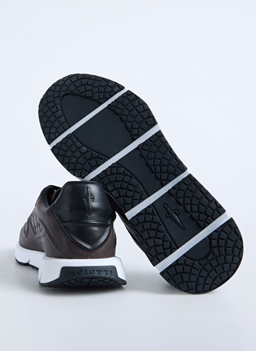 Paciotti Kahverengi Erkek Deri Sneaker LU68800SVT008 - Görsel 5