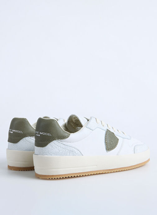 Philippe Model Beyaz Erkek Deri Sneaker NICE LOW MAN - Görsel 4