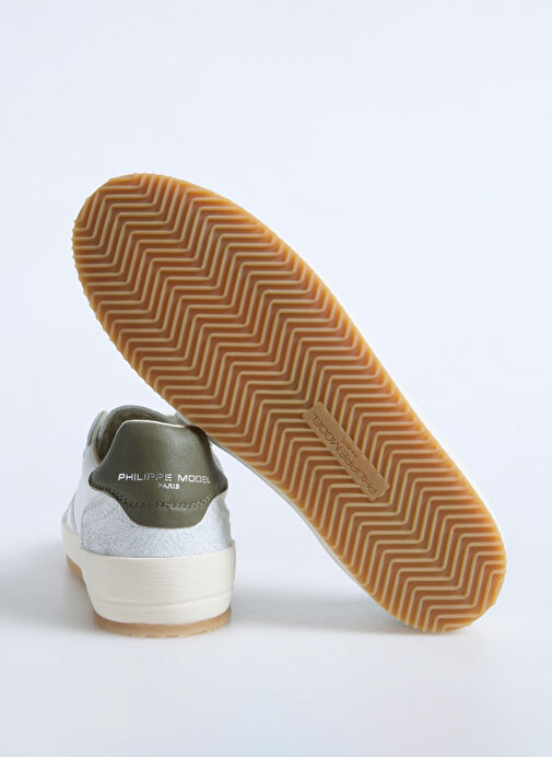 Philippe Model Beyaz Erkek Deri Sneaker NICE LOW MAN - Görsel 5
