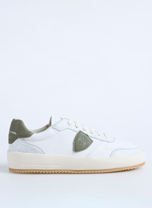 Philippe Model Beyaz Erkek Deri Sneaker NICE LOW MAN - Görsel 2