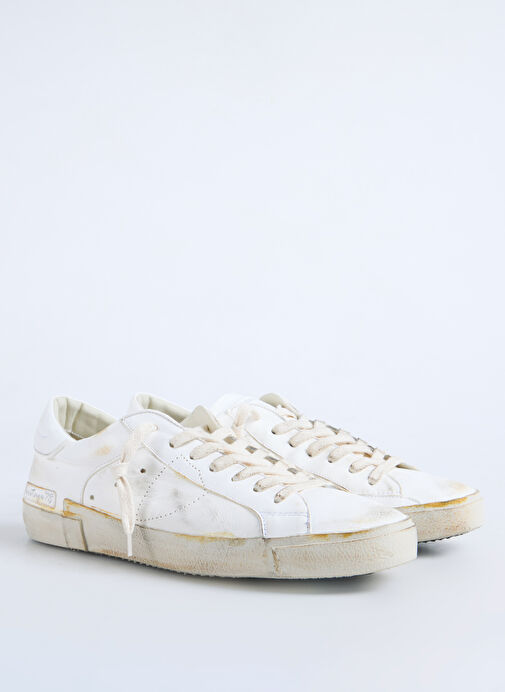 Philippe Model Beyaz Erkek Deri Sneaker PRSX LOW MAN - Görsel 3