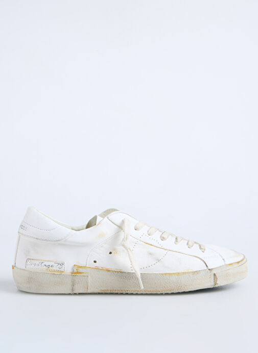 Philippe Model Beyaz Erkek Deri Sneaker PRSX LOW MAN - Görsel 2