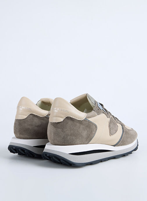 Philippe Model Bej Erkek Sneaker TROPEZ HAUTE LOW MAN - Görsel 4