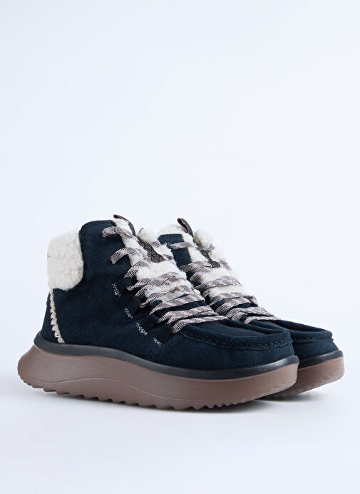 Hey Dude Siyah Kadın Bot Wendy Peak Apres Suede CozStit - Görsel 6