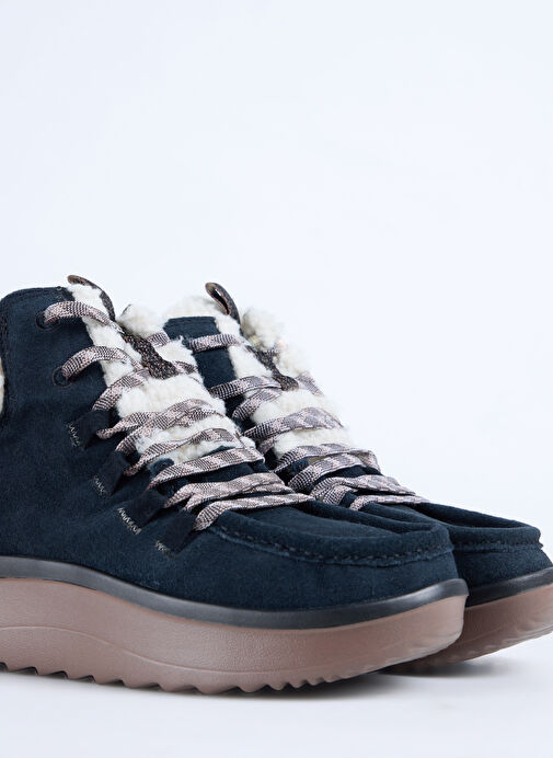 Hey Dude Siyah Kadın Bot Wendy Peak Apres Suede CozStit - Görsel 5