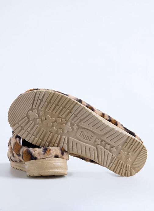 Hey Dude Kahverengi Kadın Terlik Wendy Slipper Leo Fur - Görsel 5