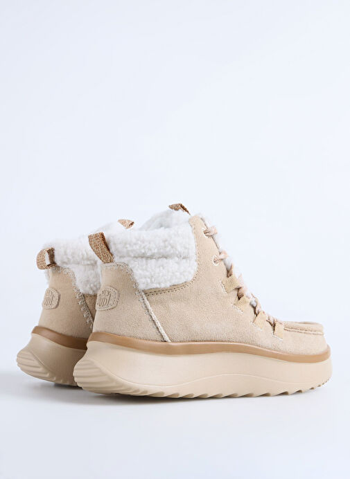 Hey Dude Bej Kadın Bot Wendy Peak Apres Suede CozStit - Görsel 3