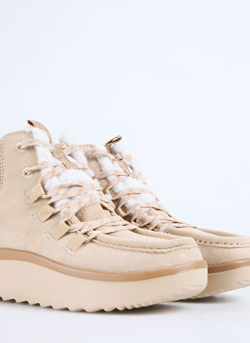 Hey Dude Bej Kadın Bot Wendy Peak Apres Suede CozStit - Görsel 6