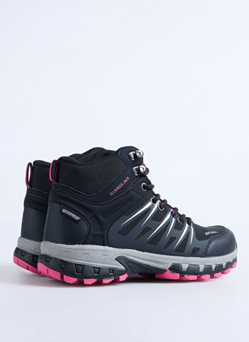 Hammer Jack Siyah Kadın Bot GARSON BOT - Görsel 4