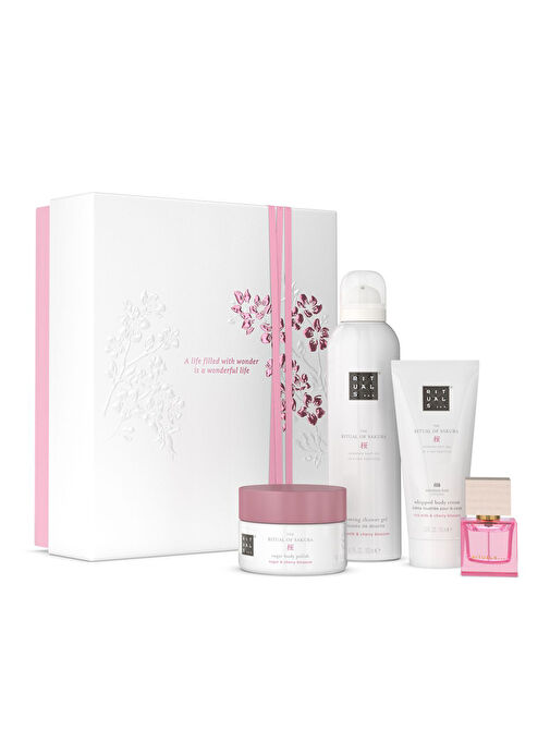 The Ritual Of Sakura  Duş Köpüğü, Vücut Peelingi, Vücut Kremi Ve Mini Parfüm İçeren  Hediye Seti Medium  - 15746722 | Boyner