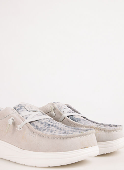 Hey Dude Gri Kadın Deri Loafer 41865-1WR - Görsel 6