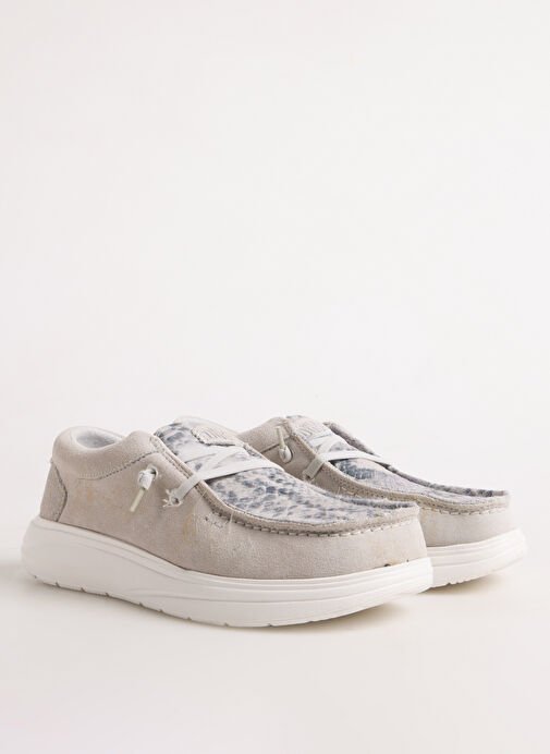 Hey Dude Gri Kadın Deri Loafer 41865-1WR - Görsel 3