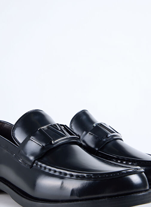 Valentino Siyah Erkek Deri Loafer 92V13503VTA550-CLSC - Görsel 6