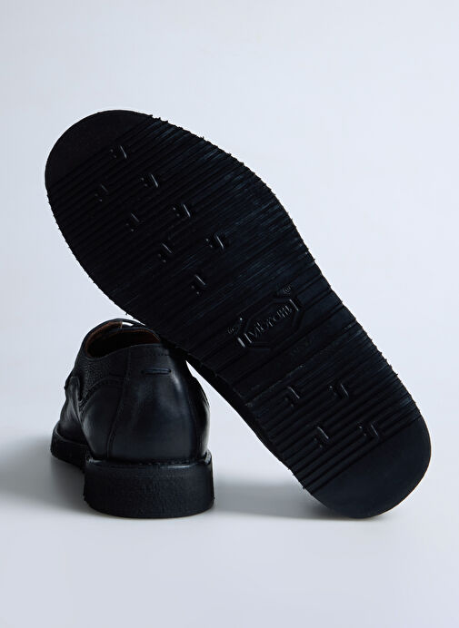 Pantanetti Siyah Erkek Deri Günlük Ayakkabı 19002D - Görsel 5