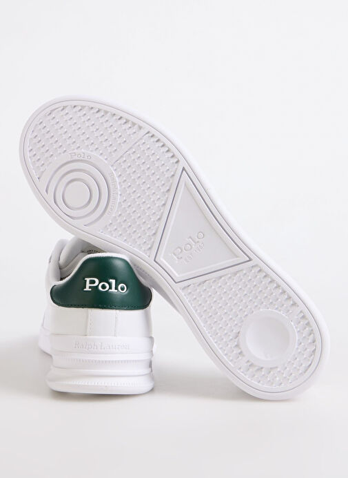 Polo Ralph Lauren Beyaz Erkek Deri Sneaker HRT CT II - Görsel 5