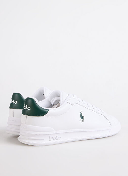 Polo Ralph Lauren Beyaz Erkek Deri Sneaker HRT CT II - Görsel 4