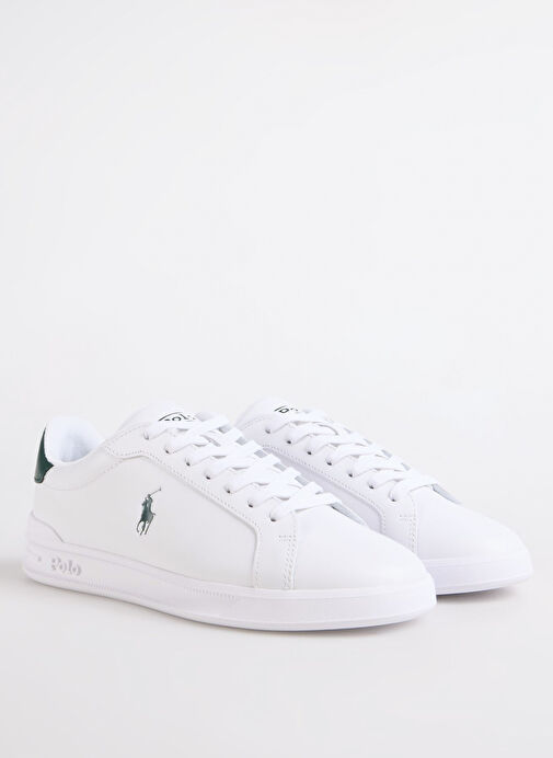 Polo Ralph Lauren Beyaz Erkek Deri Sneaker HRT CT II - Görsel 3