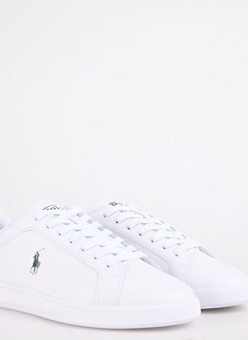 Polo Ralph Lauren Beyaz Erkek Deri Sneaker HRT CT II - Görsel 6