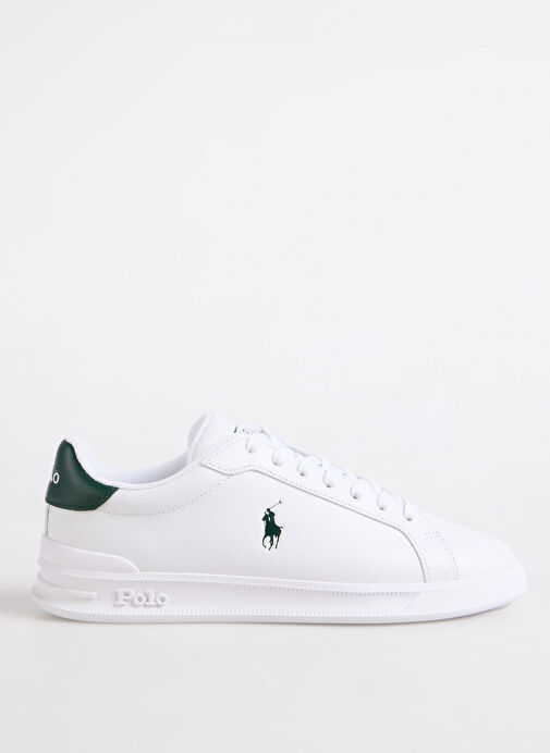 Polo Ralph Lauren Beyaz Erkek Deri Sneaker HRT CT II - Görsel 2