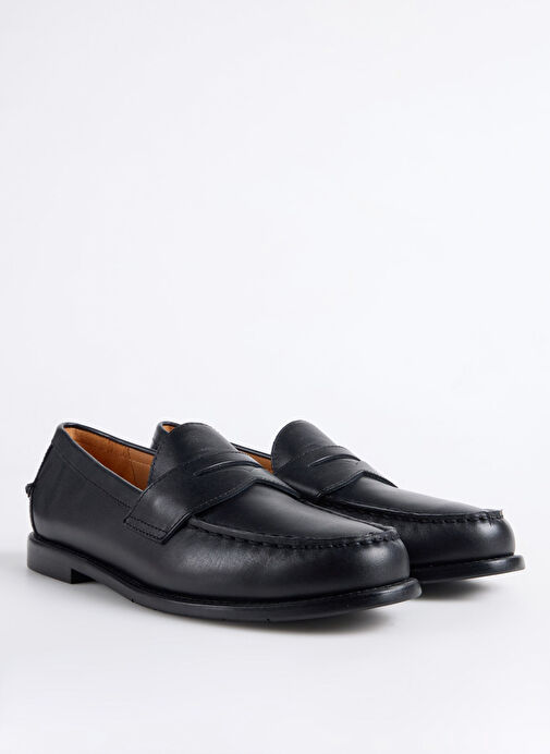 Polo Ralph Lauren Siyah Erkek Deri Loafer ALSTON PENNY - Görsel 3